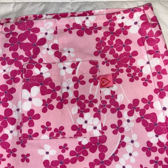 Vintage Pink Floral Mini Skirt - Picture 4 of 5